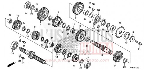 BOITE DE VITESSES CRF250RE de 2014